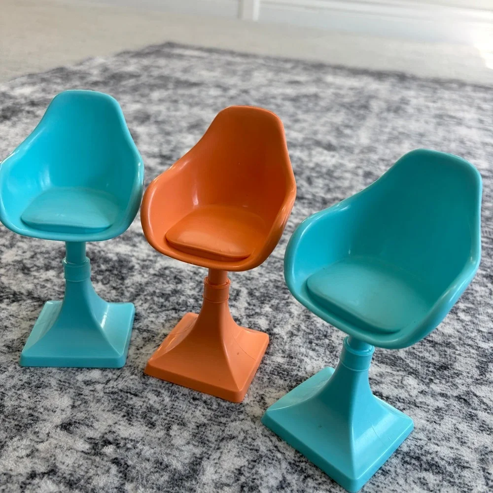 Mattel Barbie 2015 Dream House Replacement Chairs Fish Tank Furniture Set Lot